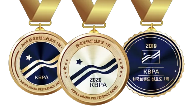 한국브랜드 선호도 1위 수상 메달